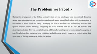 Secure and Efficient Online Voting System Using Python Flask and SQLite ...