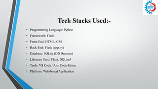 Secure and Efficient Online Voting System Using Python Flask and SQLite ...