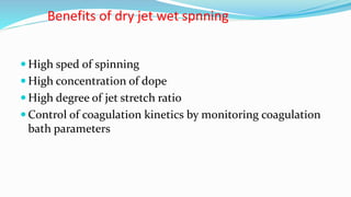 DRY JET WET, djw, textile, spinning technique | PPTX