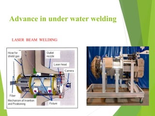 Advance in under water welding
LASER BEAM WELDING
 