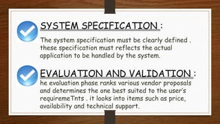 SELECTION OF HARDWARE AND SOFTWARE IN MIS | PPTX