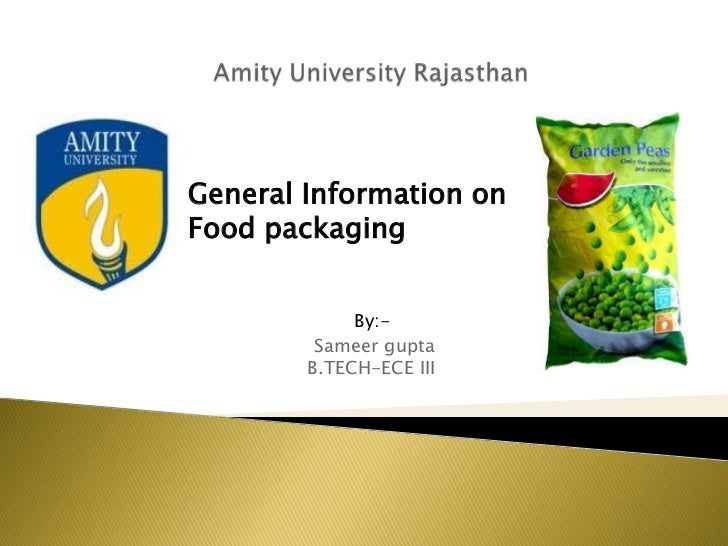 food packaging ppt