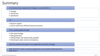 Business Intelligence (BI) and Data Management Basics | PDF
