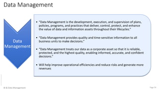 Business Intelligence (BI) and Data Management Basics | PDF