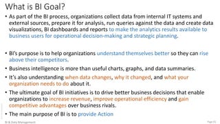 Business Intelligence (BI) and Data Management Basics | PDF