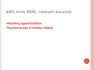 Acute myeloid leukemia | PPTX