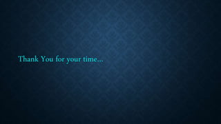 Thank You for your time…
 