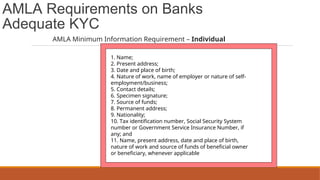AMLA powerpoint presentation; anti money-laundering | PPT