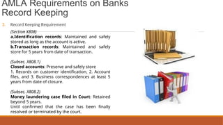 AMLA powerpoint presentation; anti money-laundering | PPT