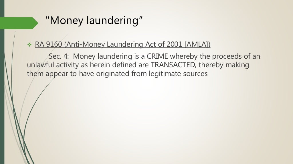Anti Money Laundering Act Philippines