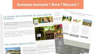 Quelques exemples ? Bons ? Mauvais ?
 