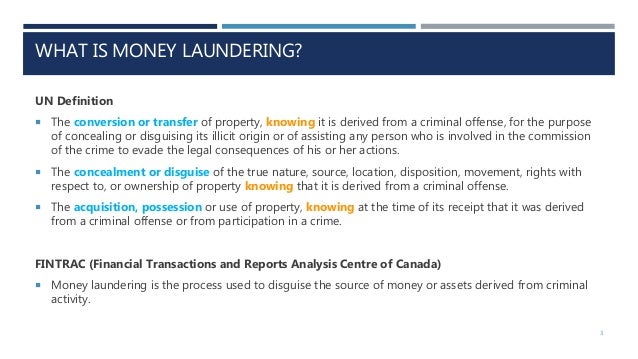 Anti Money Laundering Mini Course