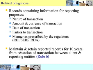 Irda Rbi Anti-Money Laundering (AML) refers to the laws | PPT