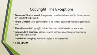 Fair Use in Music | PPTX
