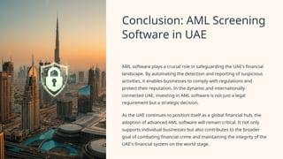 AML Screening Software in Dubai, UAE - WinguardAML.ppt