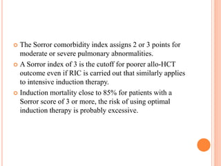 Aml with comorbidities | PPTX
