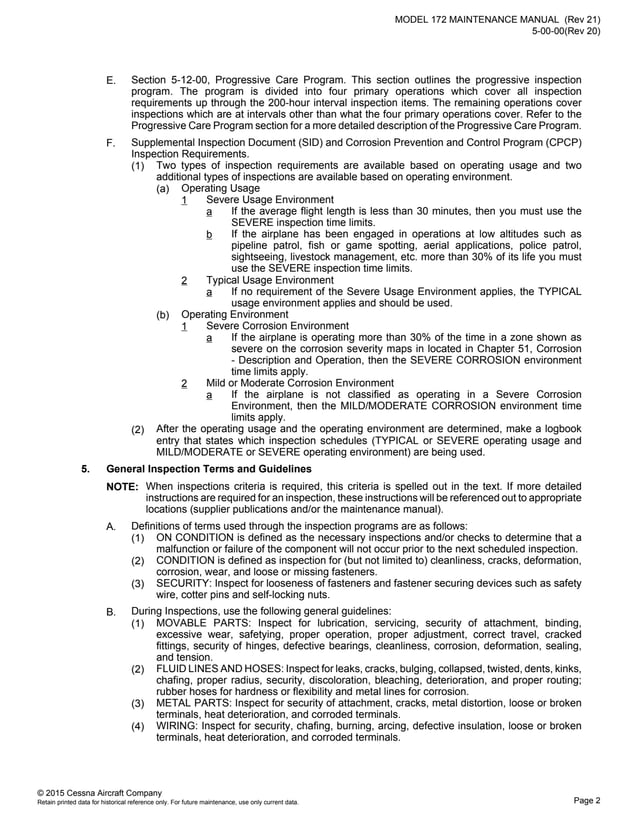 Amm cessna 172 aircraft maintenence manuel | PDF