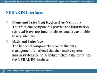 Relationship between NERAKIN and National Networks