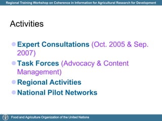 Network Facilitation: The significance need to network facilitation with face-to-face meetings; and