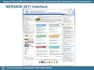 Official launch of NERAKIN regional portal