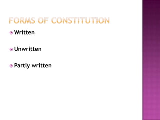  Written


 Unwritten


 Partly   written
 