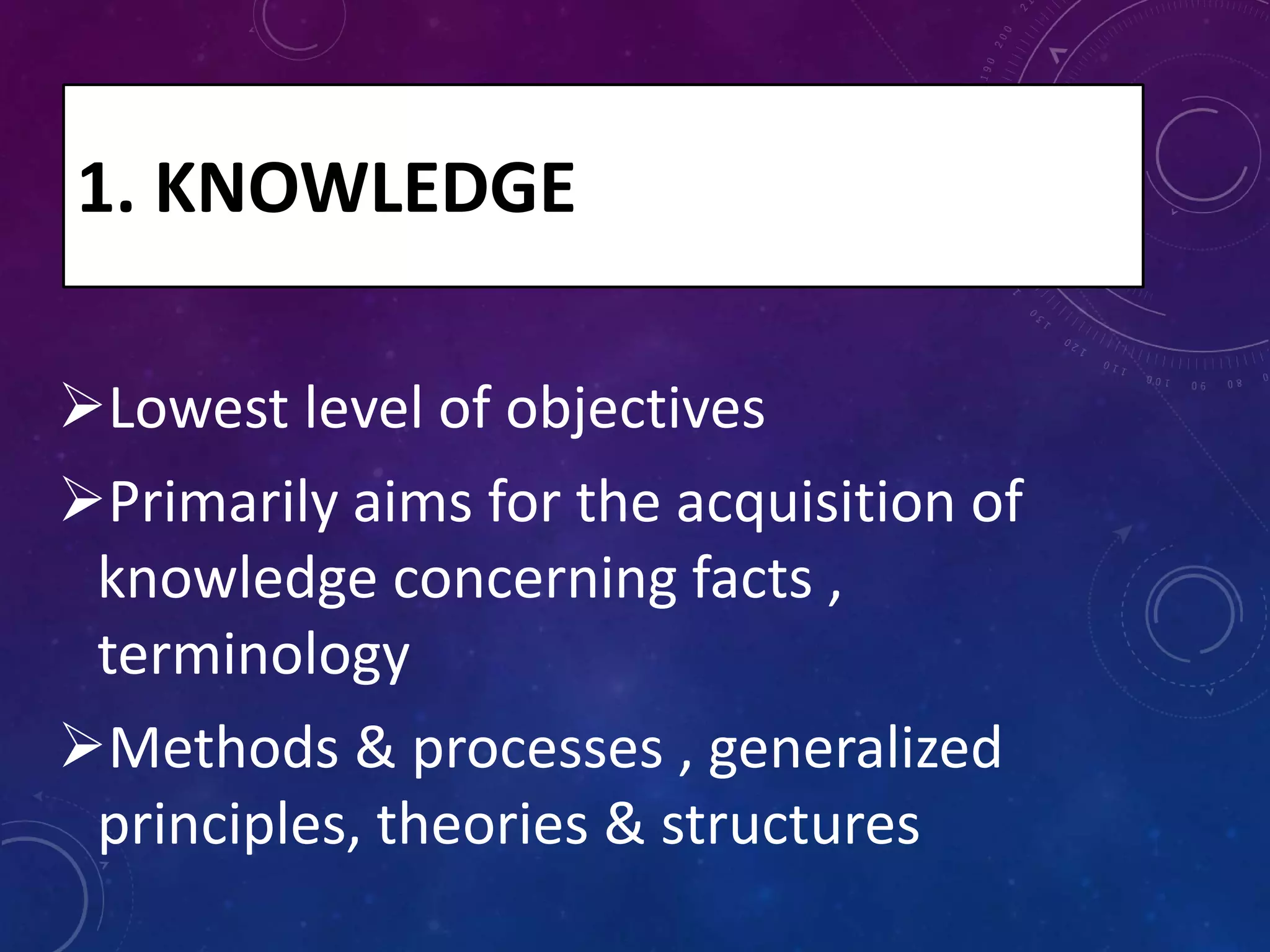 Bloom Taxonomy of Instructional Objectives | PPTX
