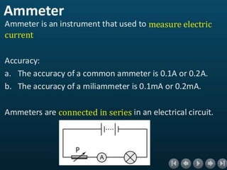 Ammeter & voltmeter