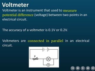 Ammeter & voltmeter