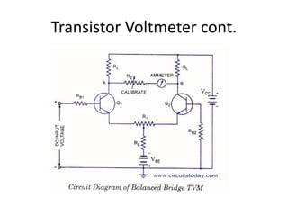 Transistor Voltmeter cont.
 