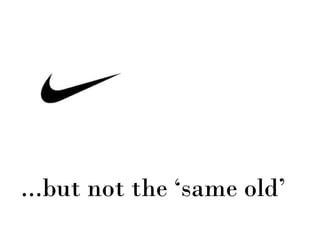 ...but not the ‘same old’
 