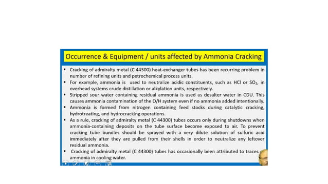 Ammonia SCC based on API 571 Damage Mechanism | PPTX