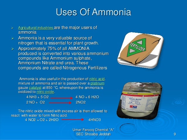 Ammonia use's & safety