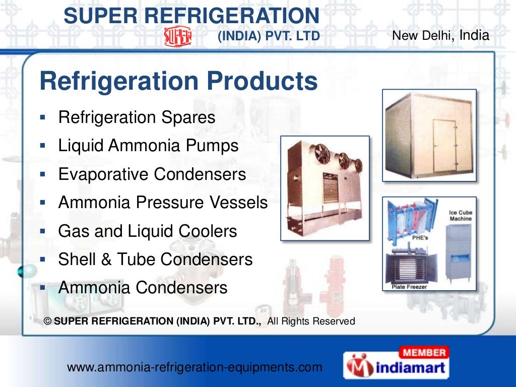 Refrigeration Equipment by Super Refrigeration ( India ) Private Limited, New Delhi