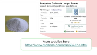 More suppliers here
https://www.molbase.com/cas/506-87-6.html
 