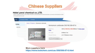 More suppliers here
https://www.lookchem.com/cas-506/506-87-6.html
 
