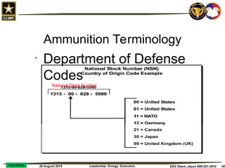 Ammunition Support for US Army Gunnery Ops | PPT