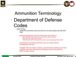 Ammunition Support for US Army Gunnery Ops | PPT