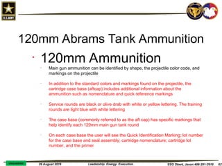 Ammunition Support for US Army Gunnery Ops | PPT