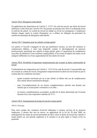 IDCC 1818 Accord aménagement temps de travail | PDF