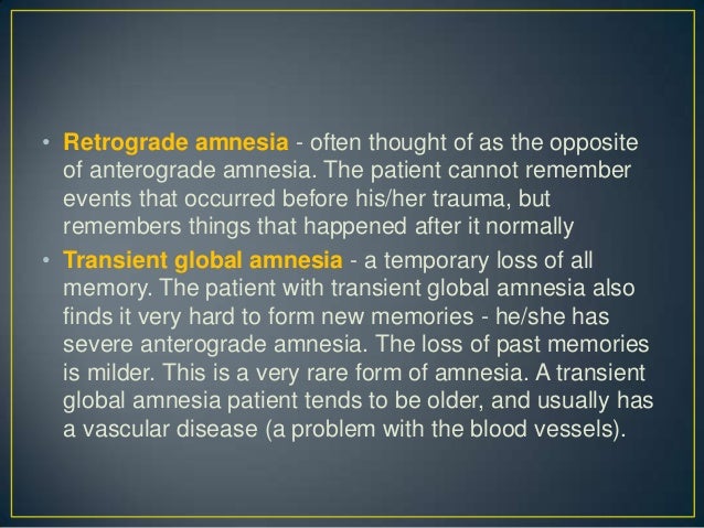 retrograde amnesia vs anterograde amnesia retrograde amnesia vs anterograde amnesia