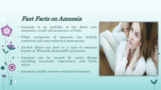 drugs that cause temporary amnesia