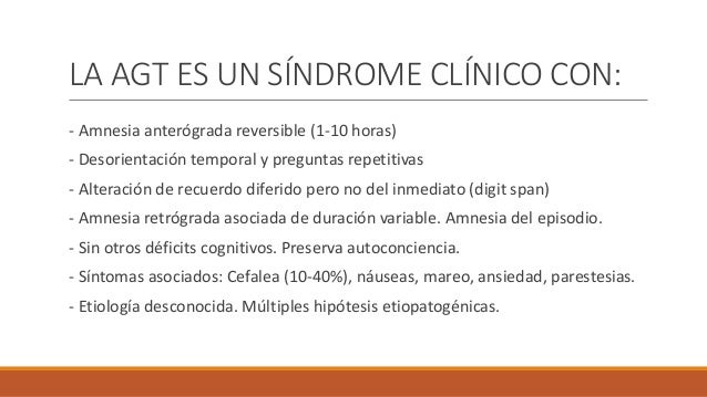 Amnesia Global Transitoria. Actualización etiopatogénica.