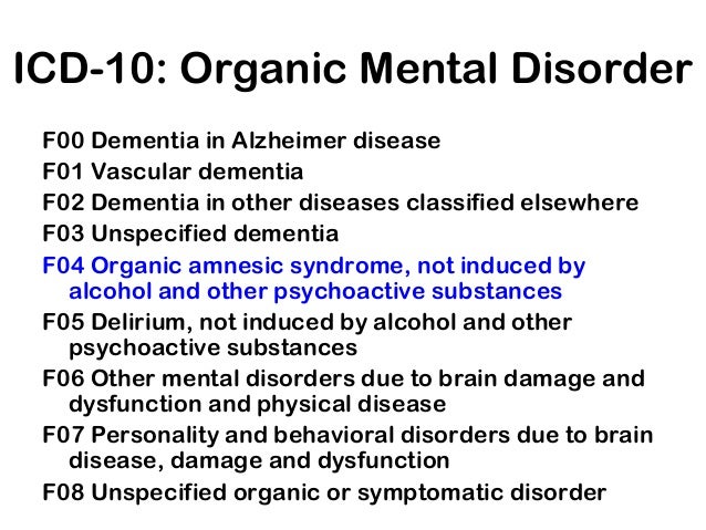 amnestic disorder