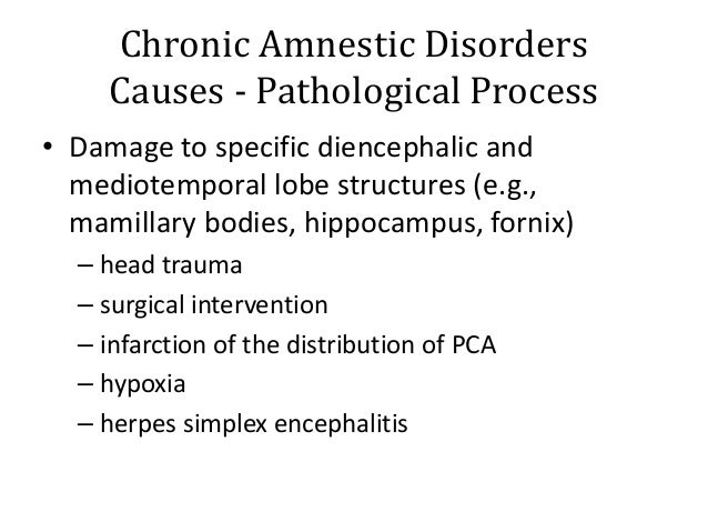 Amnestic Disorders 2013