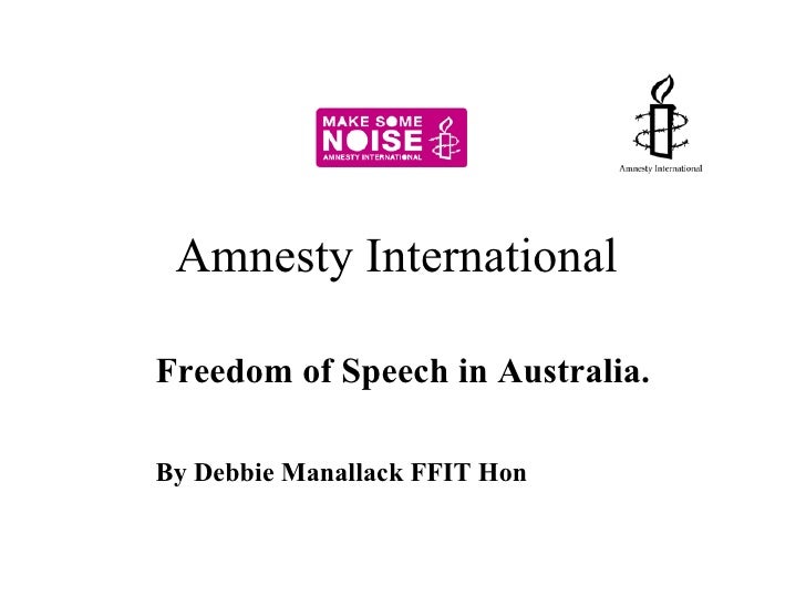 Amnesty Speech