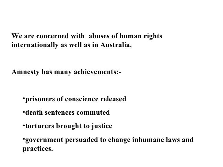 amnesty speech introduction to amnesty
