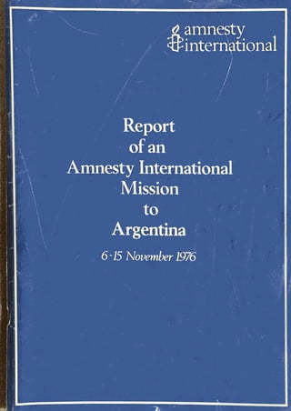 Amnesty International report on Argentina visit (1976)