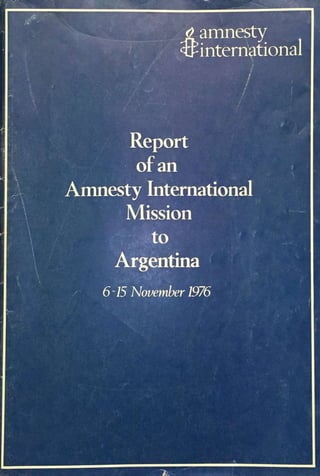 Amnesty International report on Argentina (1977)
