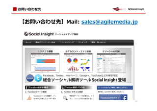 お問い合わせ先


【お問い合わせ先】Mail: sales@agilemedia.jp




                                 15
 