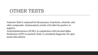 Amniocentesis: Procedure, Indications, and Karyotype Analysis | PPTX